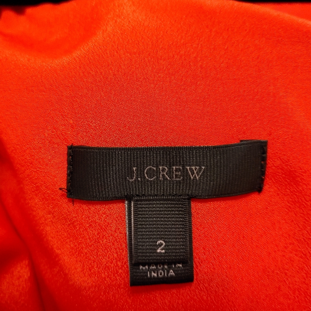 J.Crew Red One Shoulder Ruffle Eyelet Top - Picture 7 of 9